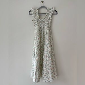 Hill House Home Ellie Nap Dress in Pastel Trellis - Size Small
